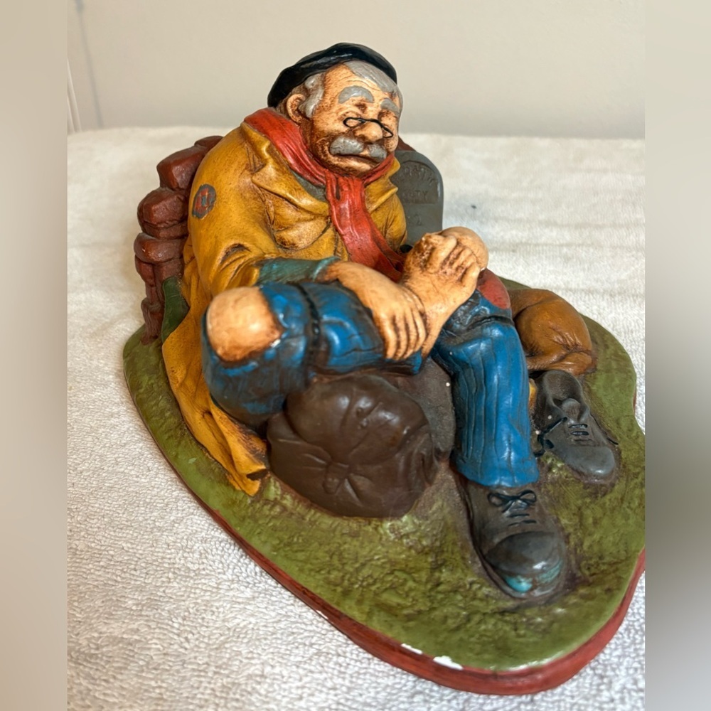 Naturecraft Travellers Rest Figurine #827 Hand Painted 1972 Congleton England - Picture 5 of 9